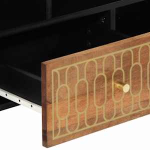 TV skříňka 100 x 33 x 46 cm masivní mangovníkové dřevo - obrázek 8