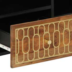 TV skříňka 100 x 33 x 46 cm masivní mangovníkové dřevo - obrázek 8