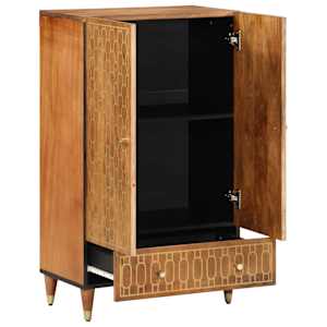 Skříň highboard 60 x 33 x 100 cm masivní mangovníkové dřevo - obrázek 3
