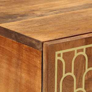 Skříň highboard 60 x 33 x 100 cm masivní mangovníkové dřevo - obrázek 7