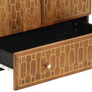 Skříň highboard 60 x 33 x 100 cm masivní mangovníkové dřevo - obrázek 9
