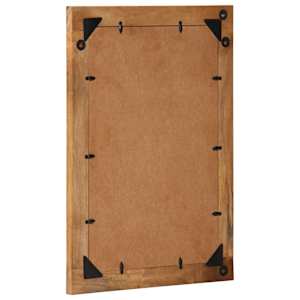 Koupelnové zrcadlo 50 x 70 x 2,5 cm masivní mangovník a sklo - obrázek 3
