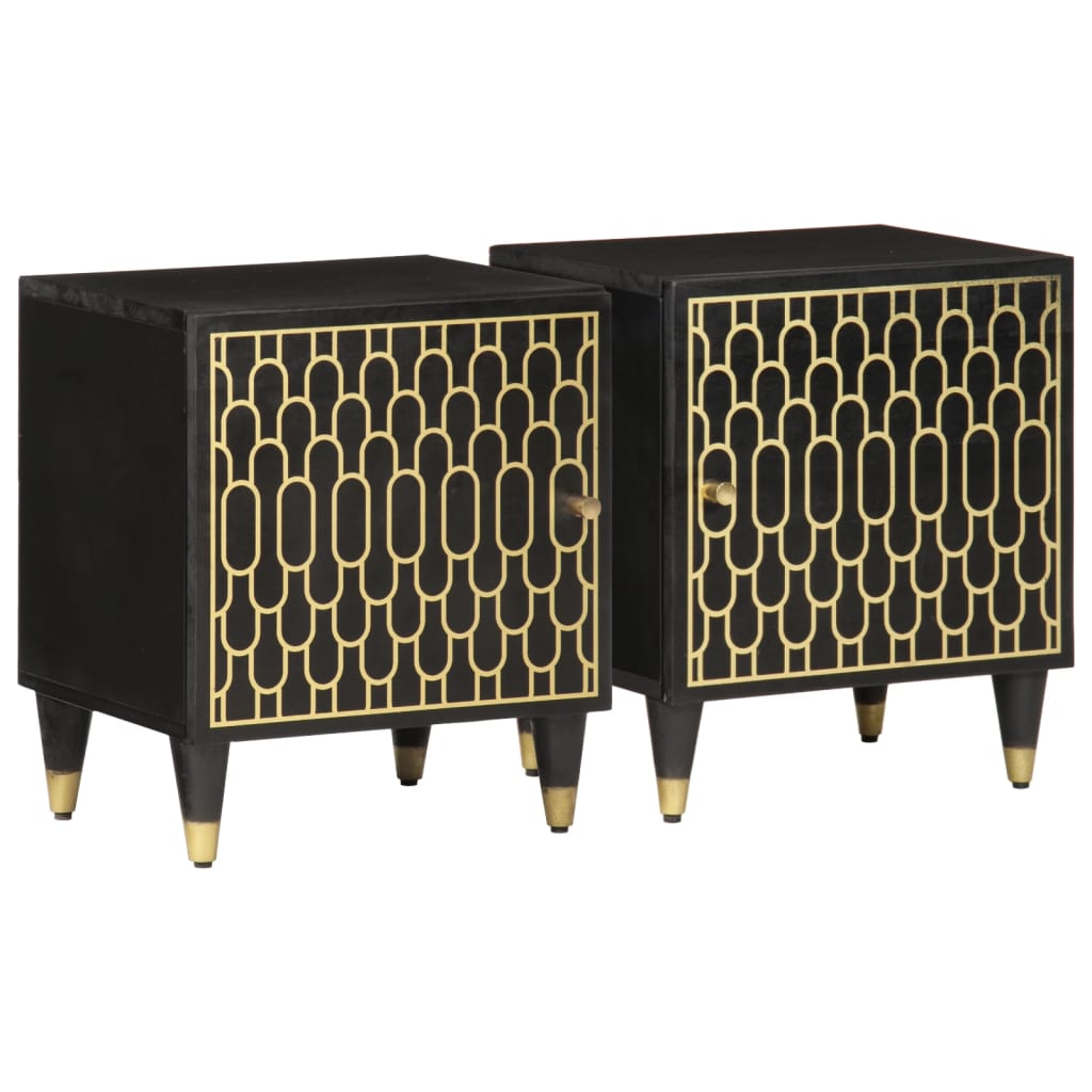 vidaXL Noční stolky 2 ks 40 x 33 x 46 cm masivní mangovníkové dřevo