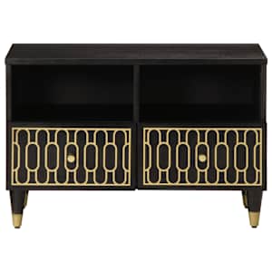 TV skříňka 70 x 33 x 46 cm masivní mangovníkové dřevo - obrázek 3