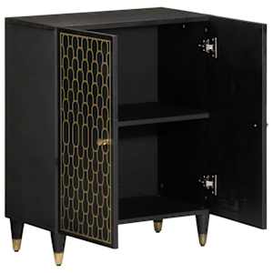 vidaXL Armoire lat&eacute;rale 60x33x75 cm bois massif de manguier