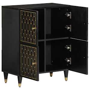 vidaXL Sidosk&aring;p 60x33x75 cm massivt mangotr&auml;