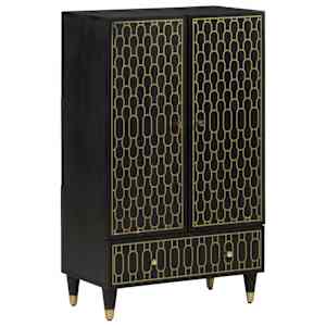 Skříň highboard 60 x 33 x 100 cm masivní mangovníkové dřevo - obrázek 1