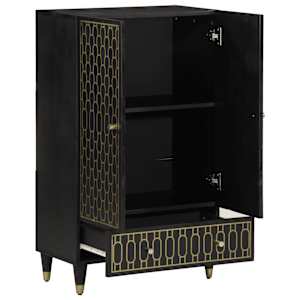 Skříň highboard 60 x 33 x 100 cm masivní mangovníkové dřevo - obrázek 2