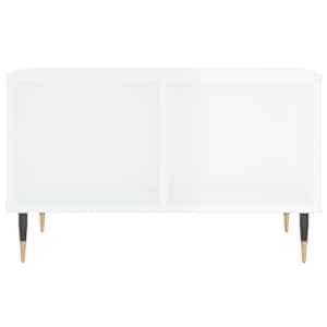 Konferenční stolek bílý s leskem 60x50x36,5 cm kompozitní dřevo - obrázek 4