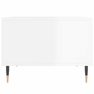 Konferenční stolek bílý s leskem 60x50x36,5 cm kompozitní dřevo - obrázek 5