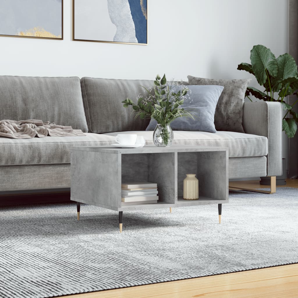 vidaXL sofabord 60x50x36,5 cm konstrueret træ betongrå