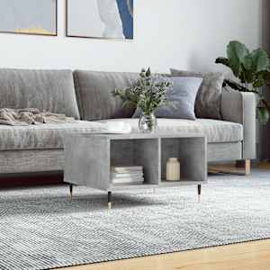 Klubska mizica betonsko siva 60x50x36,5 cm inženirski les