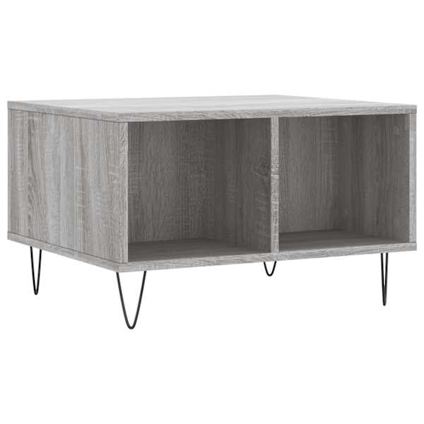 vidaXL kohvilaud, hall Sonoma tamm, 60x50x36,5 cm, tehispuit