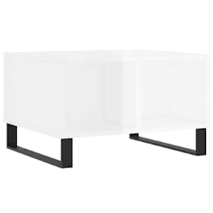 Konferenční stolek bílý s leskem 60x50x36,5 cm kompozitní dřevo - obrázek 6