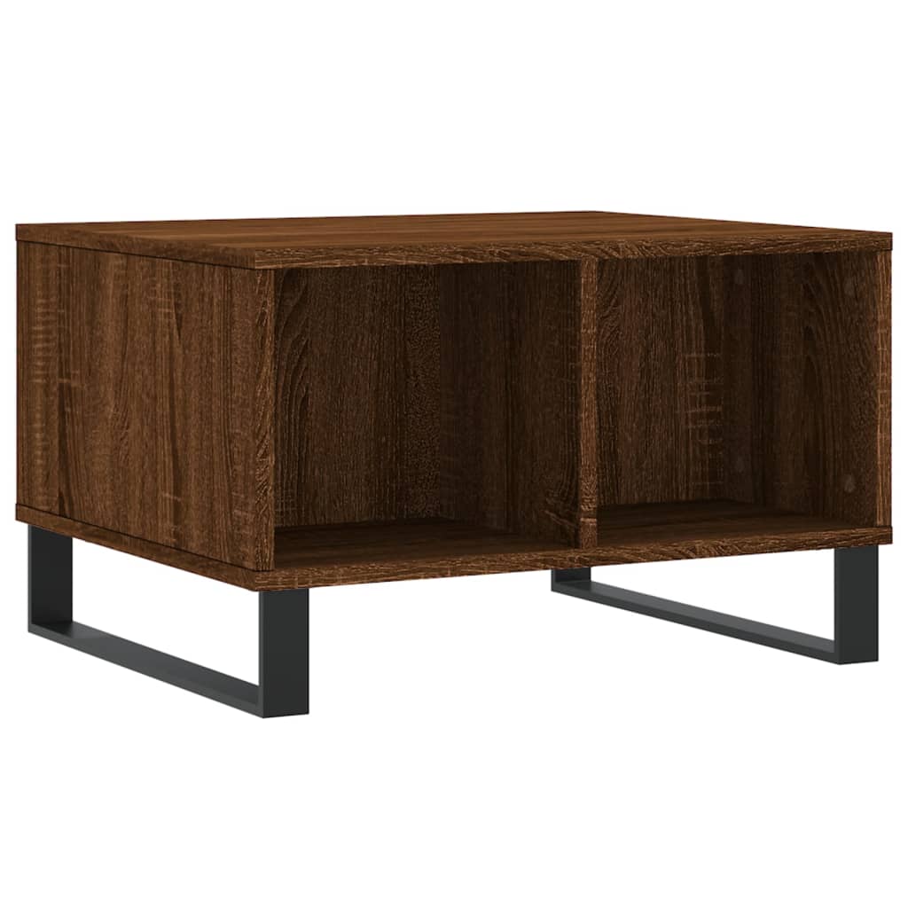 vidaXL Konferenční stolek hnědý dub 60 x 50 x 36,5 cm kompozitní dřevo