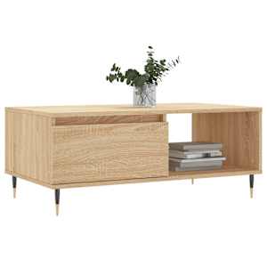 vidaXL Coffee Table Sonoma Oak 90x50x36.5 cm Engineered Wood