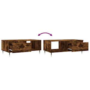 Konferenční stolek kouřový dub 90x50x36,5 cm kompozitní dřevo - obrázek 9