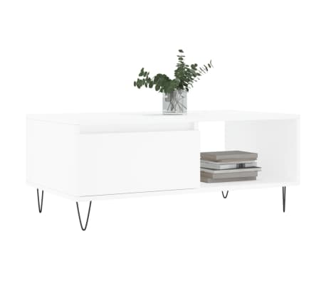 vidaXL &Tau;&rho;&alpha;&pi;&epsilon;&zeta;ά&kappa;&iota; &Sigma;&alpha;&lambda;&omicron;&nu;&iota;&omicron;ύ &Lambda;&epsilon;&upsilon;&kappa;ό 90 x 50 x 36,5 &epsilon;&kappa;. &Epsilon;&pi;&epsilon;&xi;&epsilon;&rho;&gamma;&alpha;&sigma;&mu;έ&nu;&omicron; &Xi;ύ&lambda;&omicron;