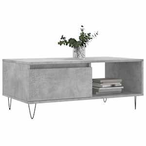 Konferenční stolek betonově šedý 90x50x36,5 cm kompozitní dřevo - obrázek 3