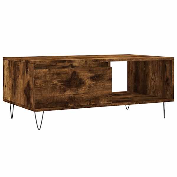 vidaXL kohvilaud, suitsutatud tamm, 90x50x36,5 cm, tehispuit