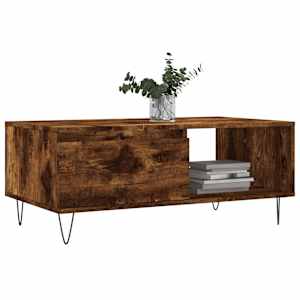 Konferenční stolek kouřový dub 90x50x36,5 cm kompozitní dřevo - obrázek 3