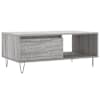 vidaXL kohvilaud, hall Sonoma tamm, 90x50x36,5 cm, tehispuit