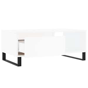 Konferenční stolek bílý 90 x 50 x 36,5 cm kompozitní dřevo - obrázek 6