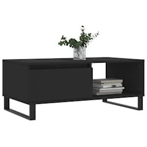 Konferenční stolek černý 90x50x36,5 cm kompozitní dřevo - obrázek 3