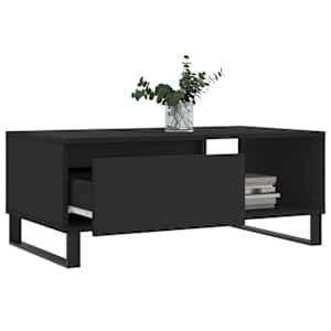 Konferenční stolek černý 90x50x36,5 cm kompozitní dřevo - obrázek 4