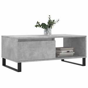 Konferenční stolek betonově šedý 90x50x36,5 cm kompozitní dřevo - obrázek 3