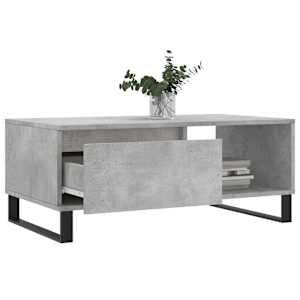 Konferenční stolek betonově šedý 90x50x36,5 cm kompozitní dřevo - obrázek 4