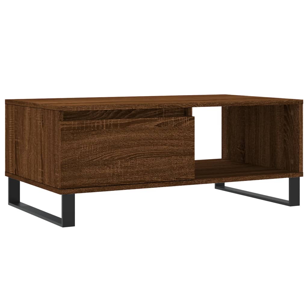 vidaXL Konferenční stolek hnědý dub 90 x 50 x 36,5 cm kompozitní dřevo