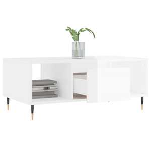 Konferenční stolek bílý s leskem 90x50x36,5 cm kompozitní dřevo - obrázek 4