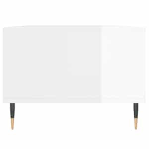 Konferenční stolek bílý s leskem 90x50x36,5 cm kompozitní dřevo - obrázek 7