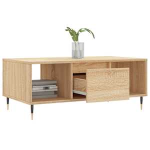 Konferenční stolek dub sonoma 90x50x36,5 cm kompozitní dřevo - obrázek 4