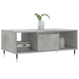 Konferenční stolek betonově šedý 90x50x36,5 cm kompozitní dřevo - obrázek 3