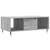 vidaXL kohvilaud, hall Sonoma tamm, 90x50x36,5 cm, tehispuit