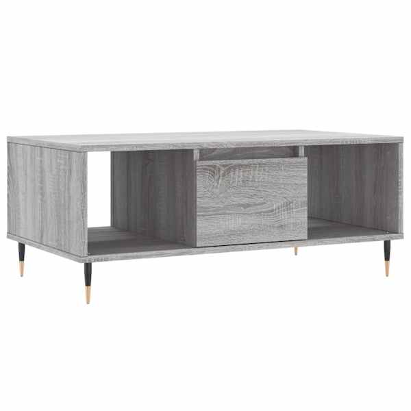 vidaXL kohvilaud, hall Sonoma tamm, 90x50x36,5 cm, tehispuit