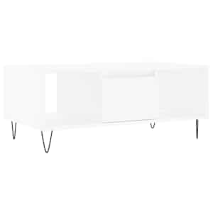 vidaXL kohvilaud, valge, 90x50x36,5 cm, tehispuit