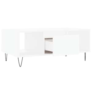 Konferenční stolek bílý 90 x 50 x 36,5 cm kompozitní dřevo - obrázek 6