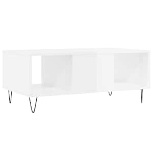 Konferenční stolek bílý s leskem 90x50x36,5 cm kompozitní dřevo - obrázek 8