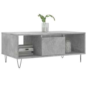 Konferenční stolek betonově šedý 90x50x36,5 cm kompozitní dřevo - obrázek 3