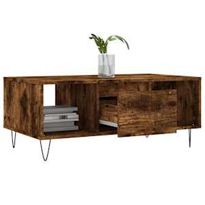 Konferenční stolek kouřový dub 90x50x36,5 cm kompozitní dřevo - obrázek 4