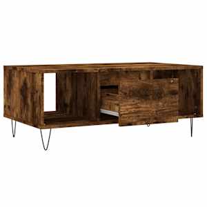 Konferenční stolek kouřový dub 90x50x36,5 cm kompozitní dřevo - obrázek 6