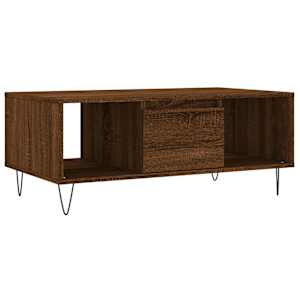 vidaXL kohvilaud, pruun tamm, 90 x 50 x 36,5 cm, tehispuit