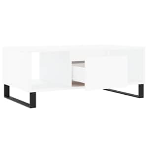 Konferenční stolek bílý 90 x 50 x 36,5 cm kompozitní dřevo - obrázek 6