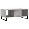 vidaXL kohvilaud, hall Sonoma tamm, 90x50x36,5 cm, tehispuit