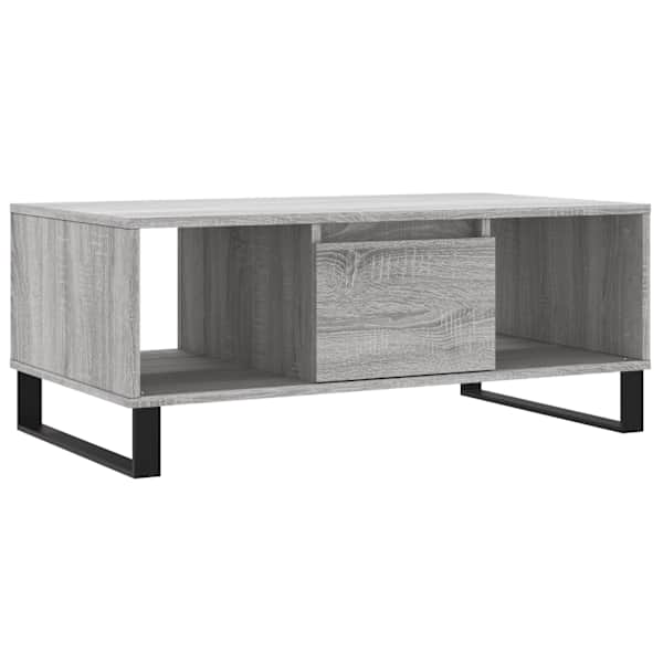vidaXL kohvilaud, hall Sonoma tamm, 90x50x36,5 cm, tehispuit
