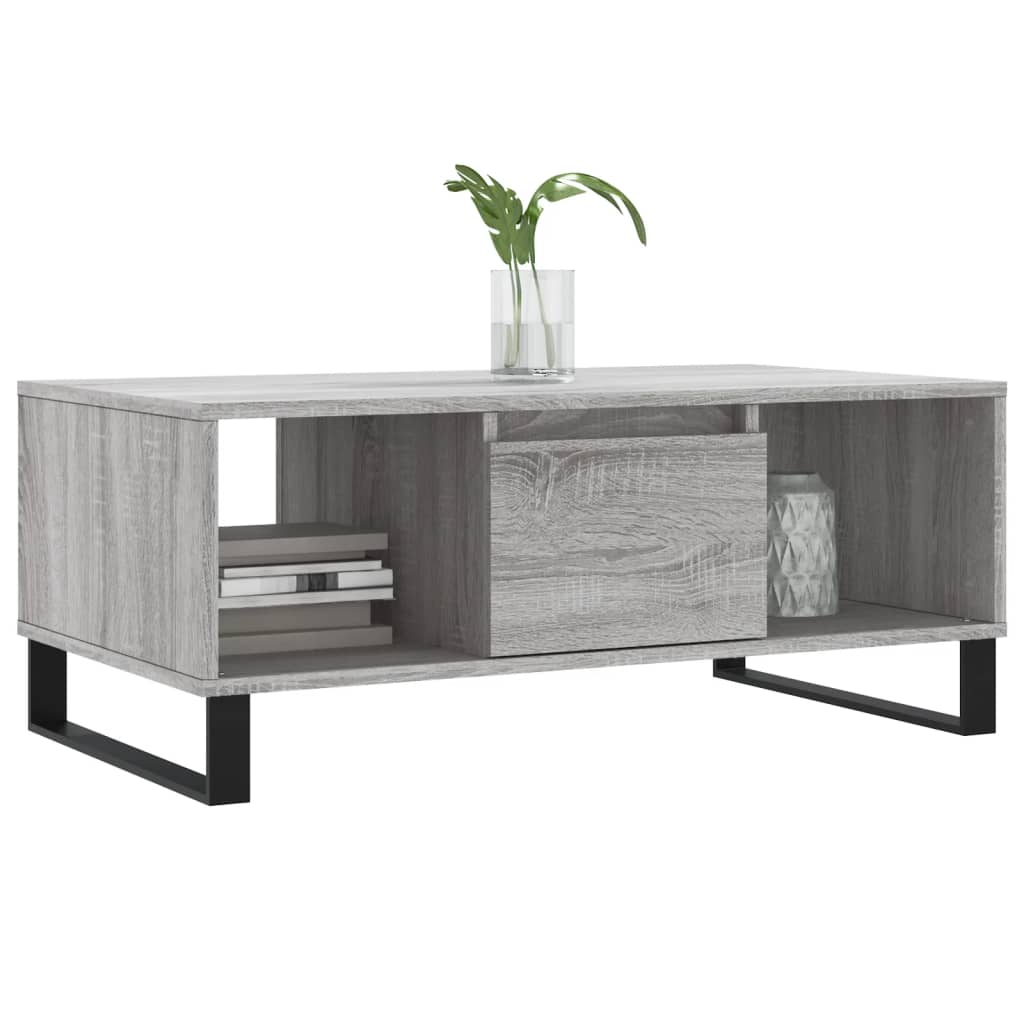 Thumbnail - vidaXL Couchtisch Grau Sonoma 90x50x36,5 cm Holzwerkstoff