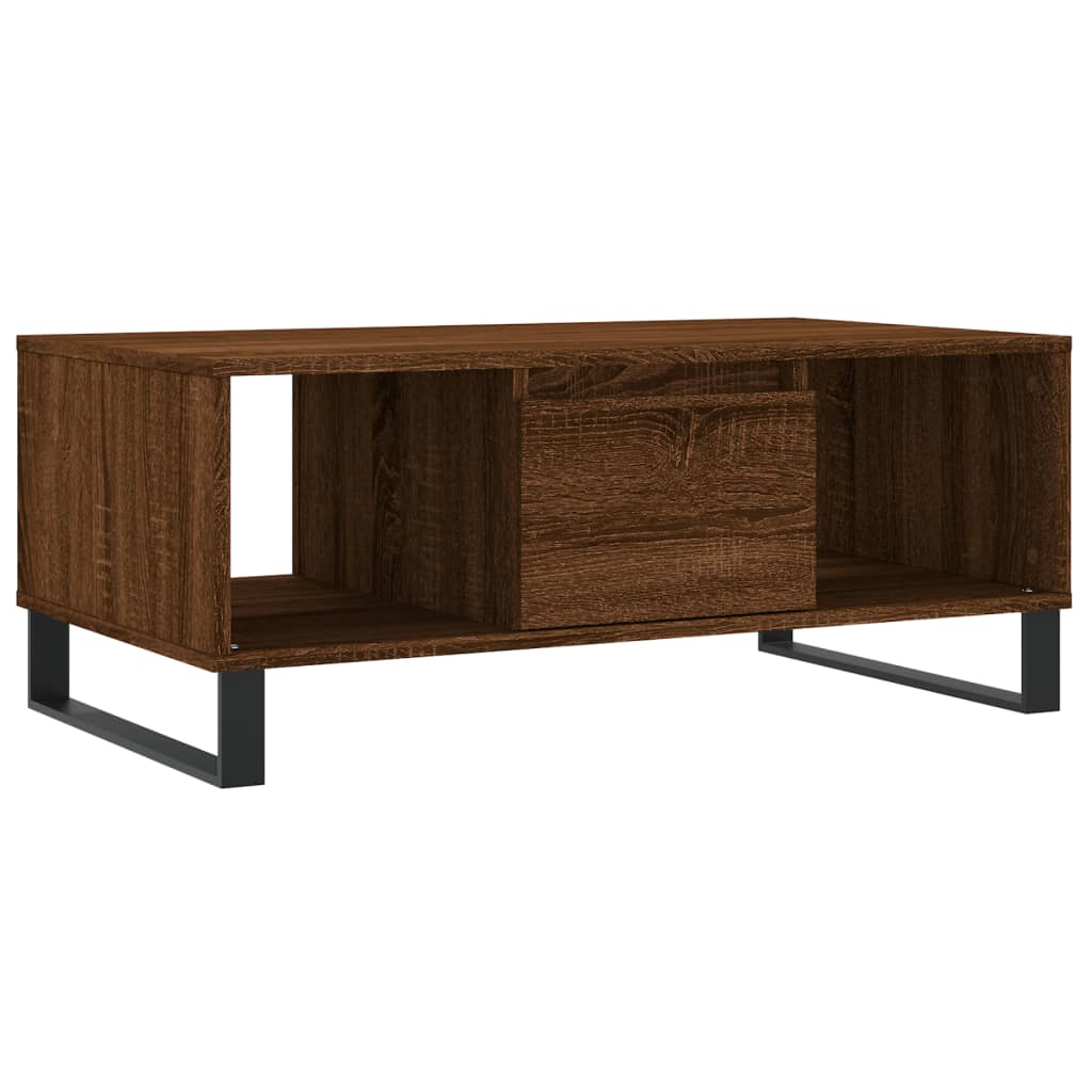 vidaXL Konferenční stolek hnědý dub 90 x 50 x 36,5 cm kompozitní dřevo